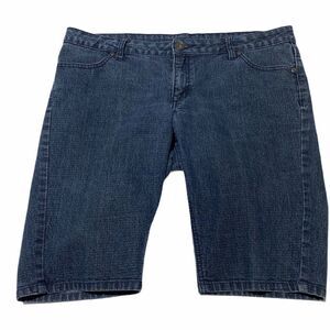 City streets Blue denim Bermuda jean shorts 15